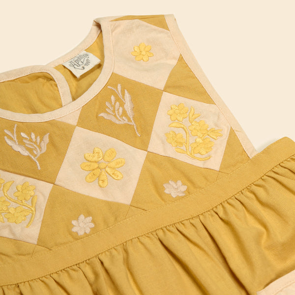 Bibi Panelled Pinafore | Honey