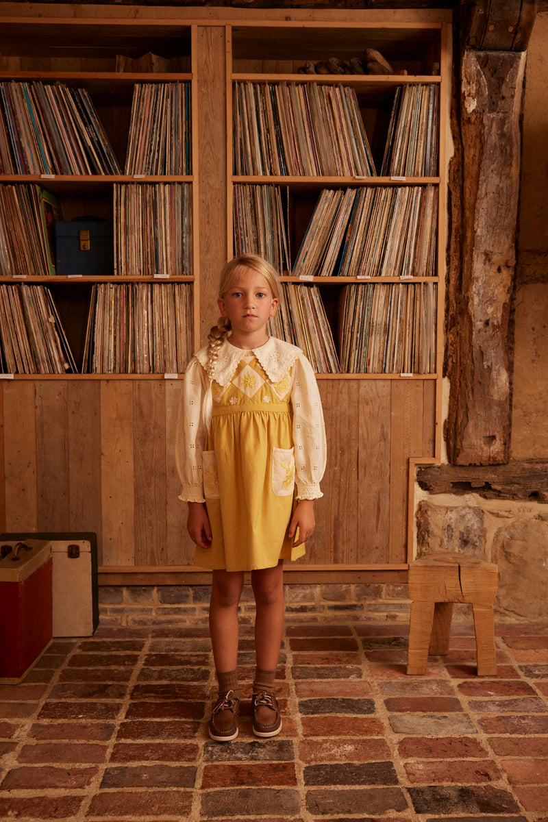 Bibi Panelled Pinafore | Honey