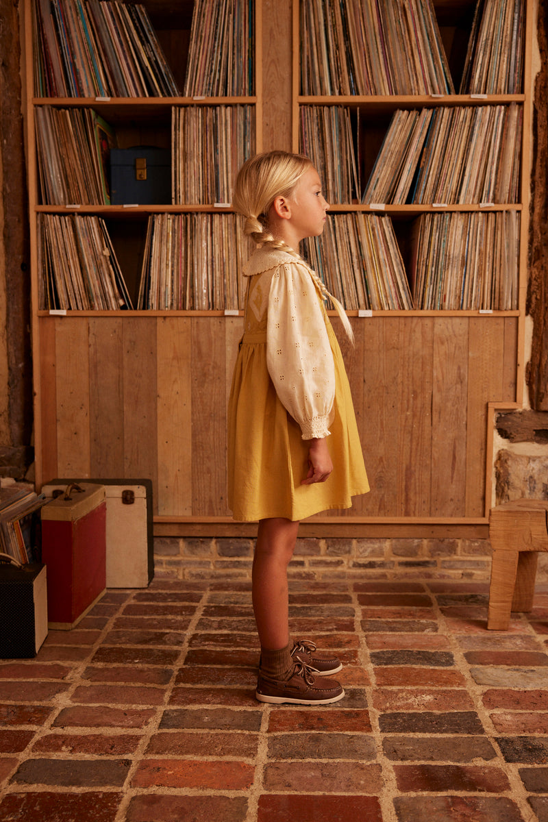 Bibi Panelled Pinafore | Honey