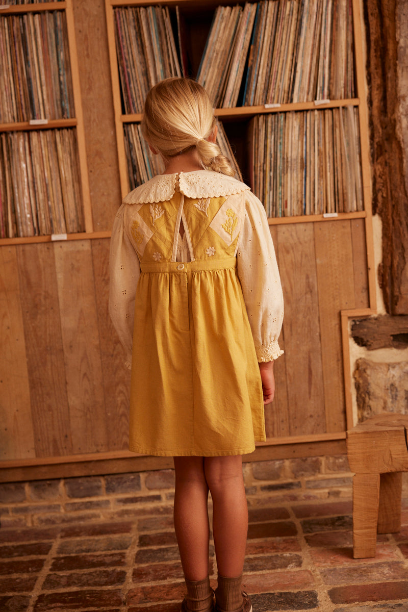 Bibi Panelled Pinafore | Honey