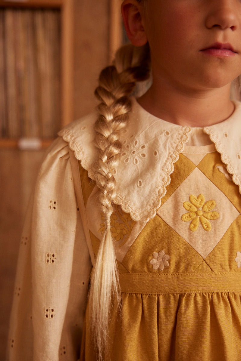 Bibi Panelled Pinafore | Honey