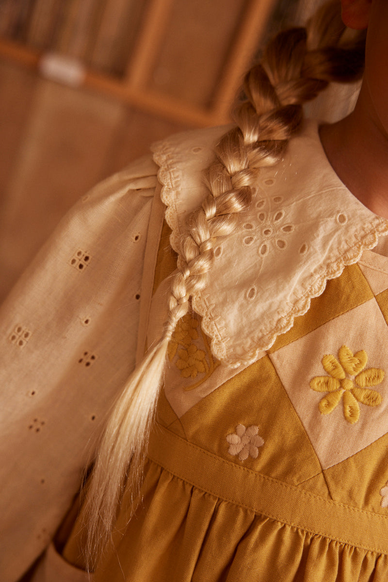 Bibi Panelled Pinafore | Honey