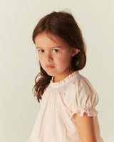 Blouse with Smock with Emb | Dusty Rose Comb