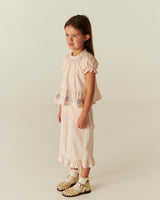 Blouse with Smock with Emb | Dusty Rose Comb