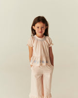 Blouse with Smock with Emb | Dusty Rose Comb