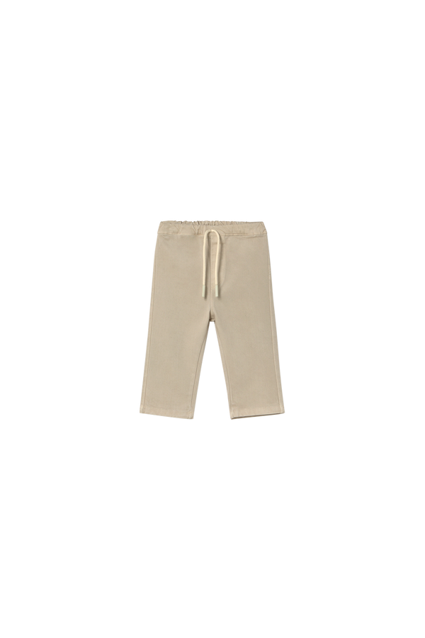 Borne Twill Baby Pant | Stone