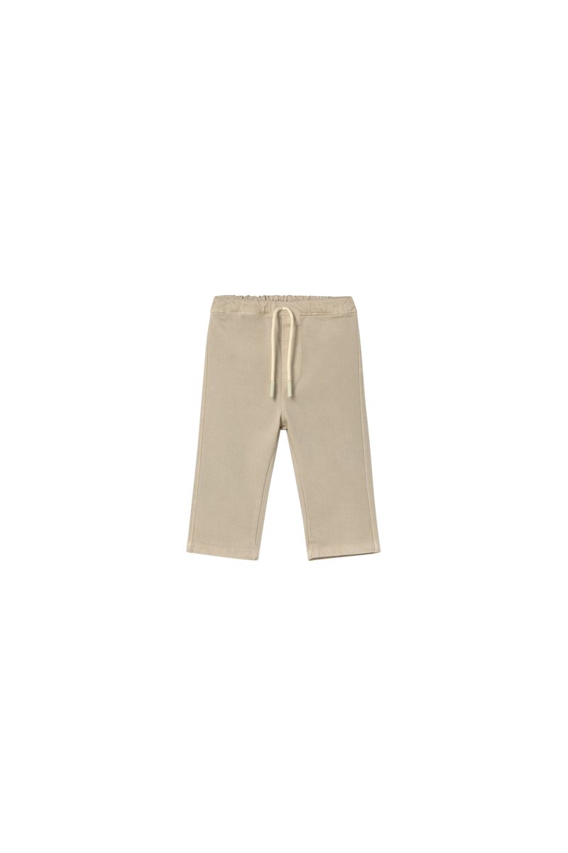 Borne Twill Baby Pant | Stone