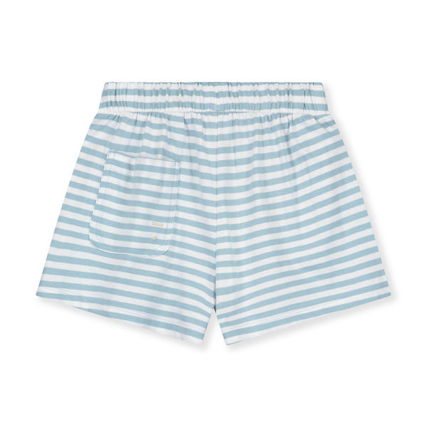 Elasticated Shorts | Sky Off-White