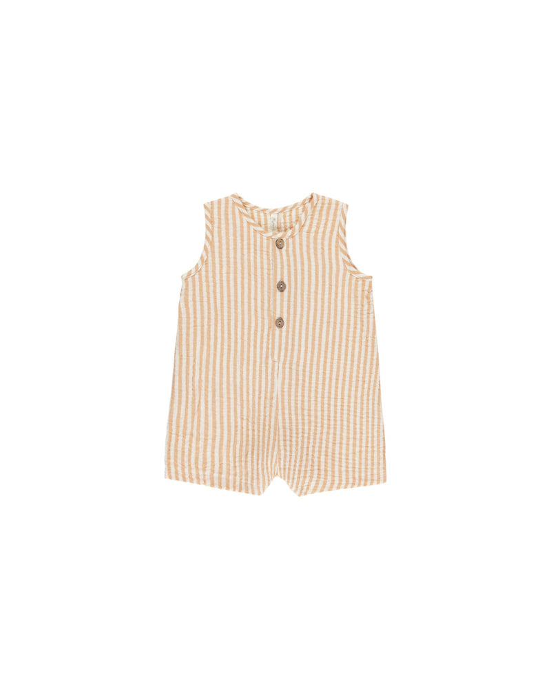 Maverick Romper | Grapefruit Stripe