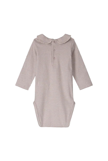 Baby Collar Onesie | Berry Cream