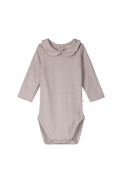 Baby Collar Onesie | Berry Cream