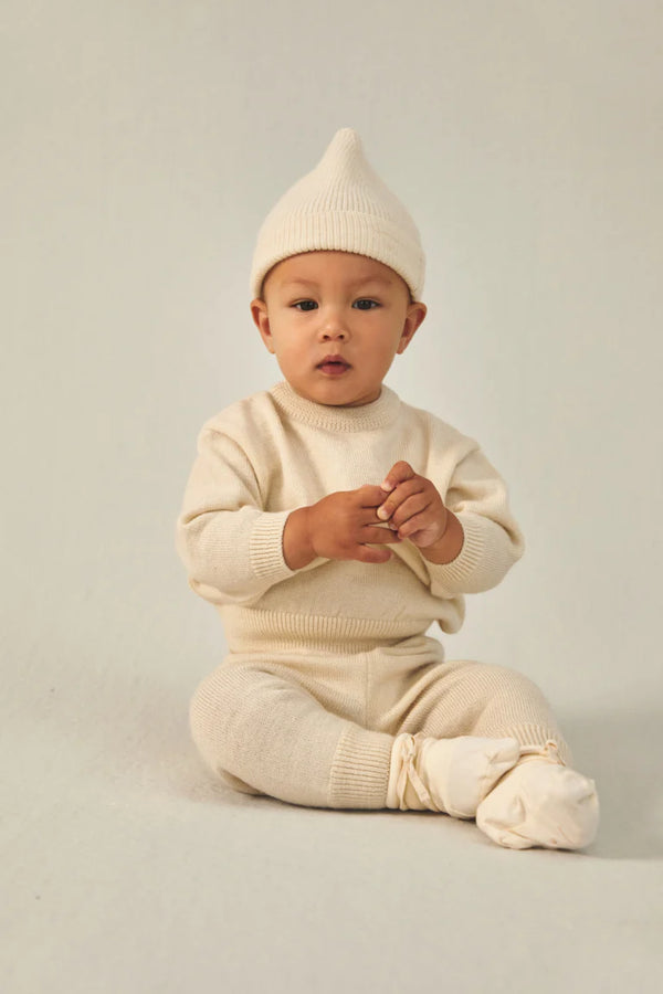 Baby Knitted Beanie | Cream