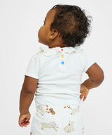 Belle Ruffle One-Piece | Vanilla Piping