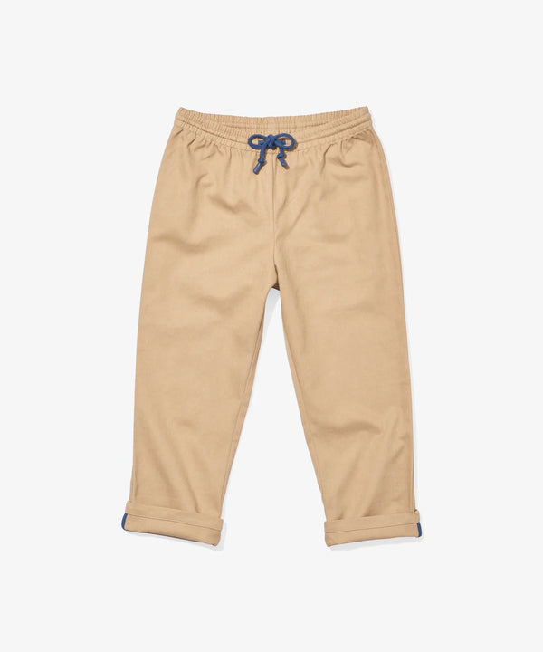 Bowie Pant | Khaki with Navy Ties