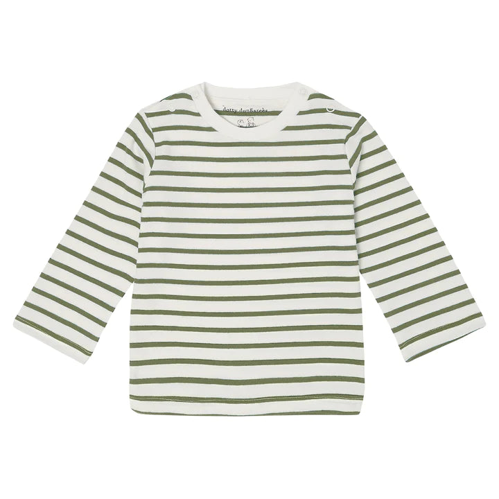 Breton Striped Tee | Khaki