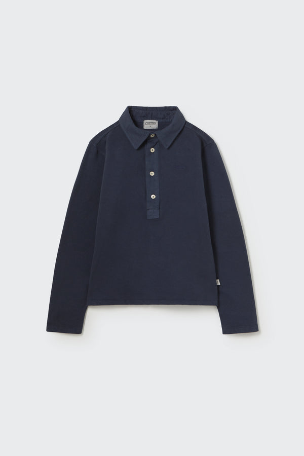 Calik Collar Sweatshirt | Navy