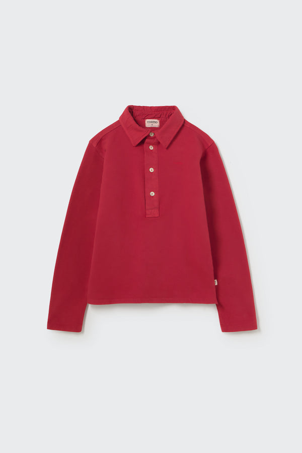 Calik Collar Sweatshirt | Red Velvet
