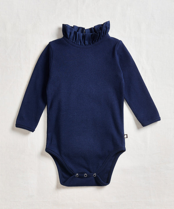 Voile Collar Onesie | Indigo