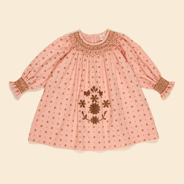 Cece Smock Dress | Meadow Calico Ribbon