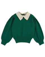 Pullover Col Pierrot | Vert