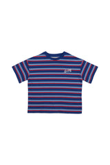 Ciclan T-Shirt | Deep Sea Blue Mini Stripes