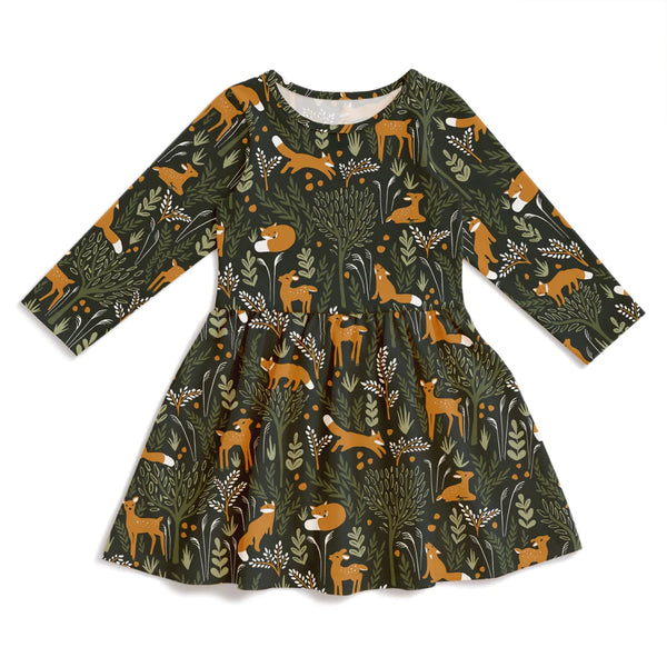 Calgary Dress | Deer & Foxes Dark Green