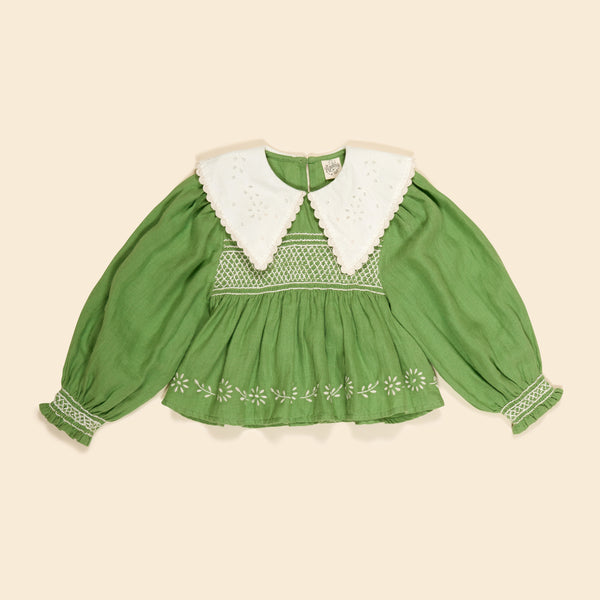 Cornelia Blouse | Retro Green