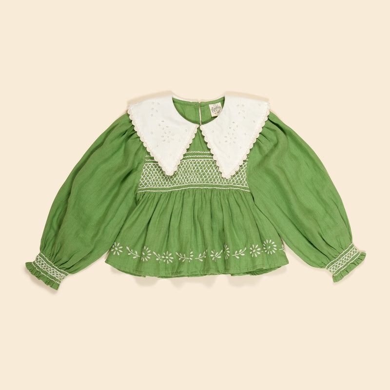 Cornelia Blouse | Retro Green