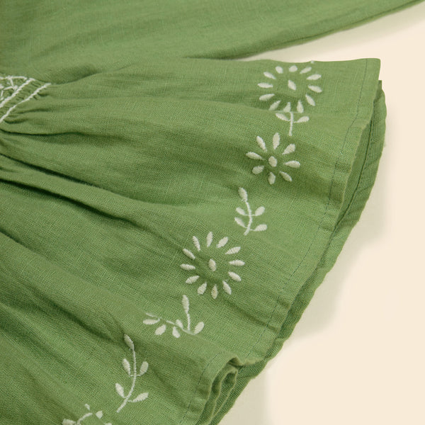 Cornelia Blouse | Retro Green