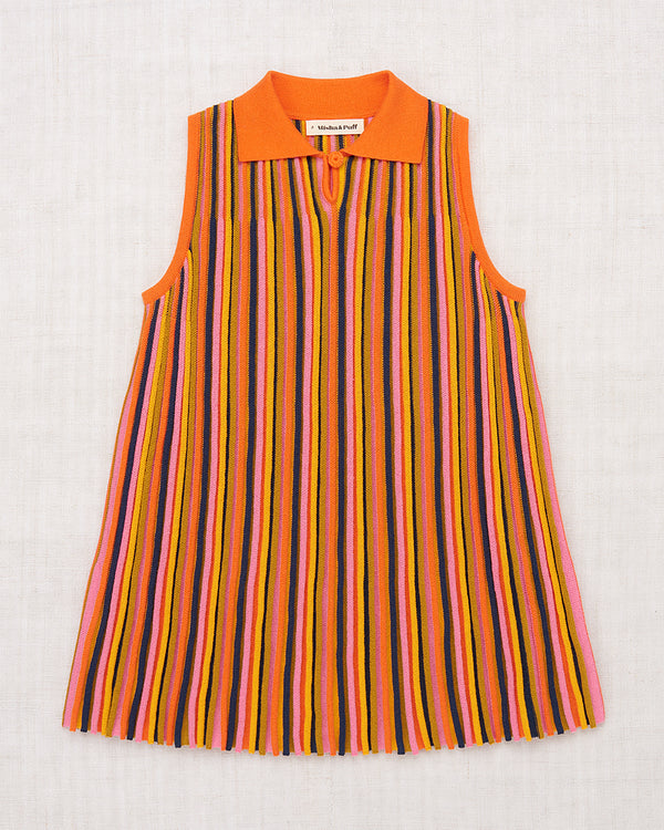 Candy Stripe Accordion Dress | Poppy