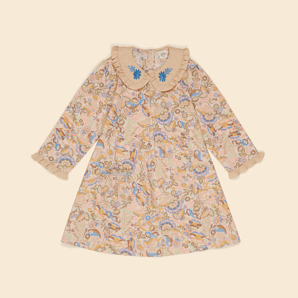 Cara Dress | Woodland Floral Cream