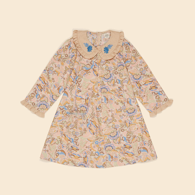 Cara Dress | Woodland Floral Cream