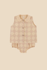 Baby Castelflorite Blouse and Bloomer Set