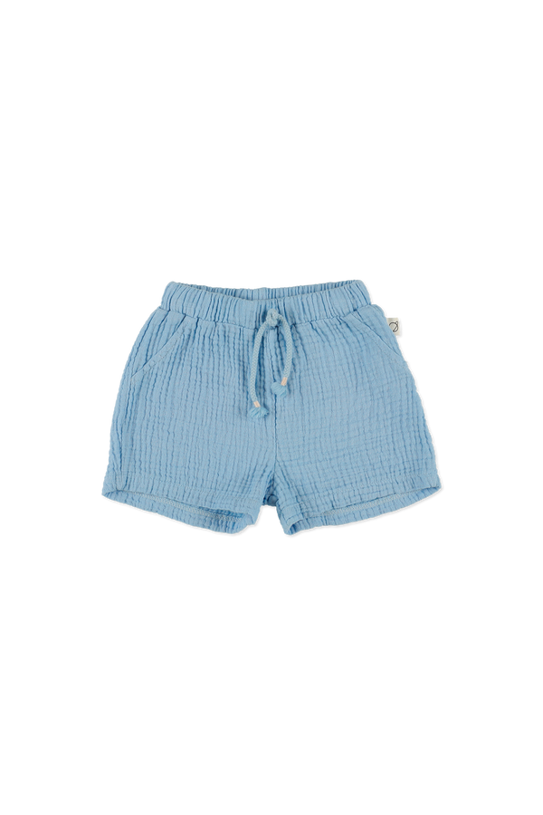 Soft Gauze Baby Shorts | Blue