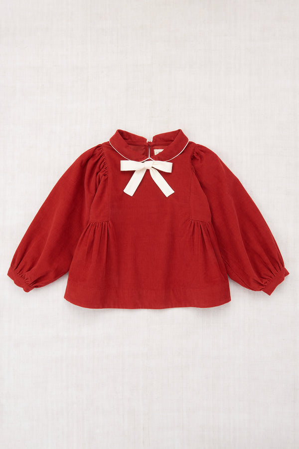 Corduroy Zora Blouse | Garnet