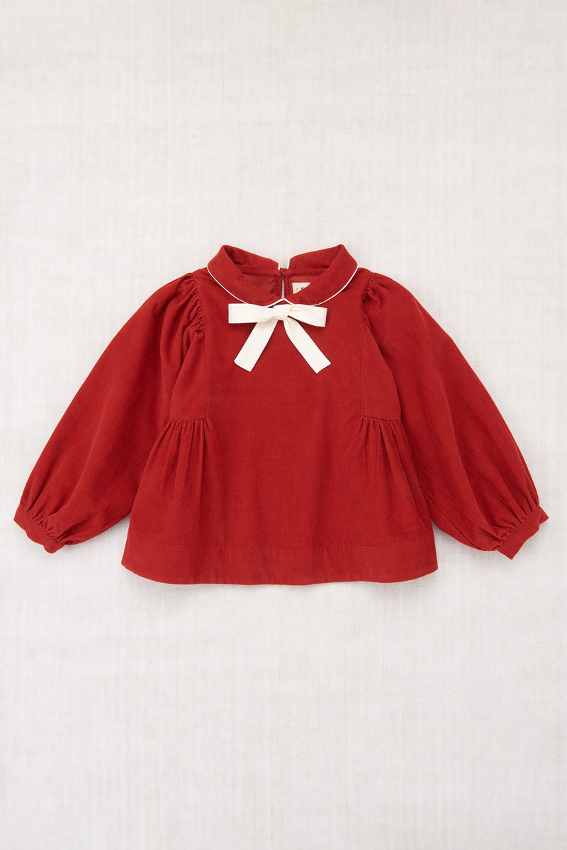 Corduroy Zora Blouse | Garnet