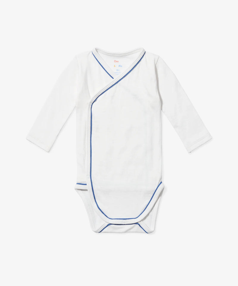 Crossbody Onesie | Navy Piping