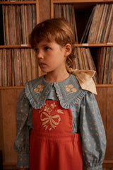 Dionne Blouse | Quilt Calico Blue Pebble