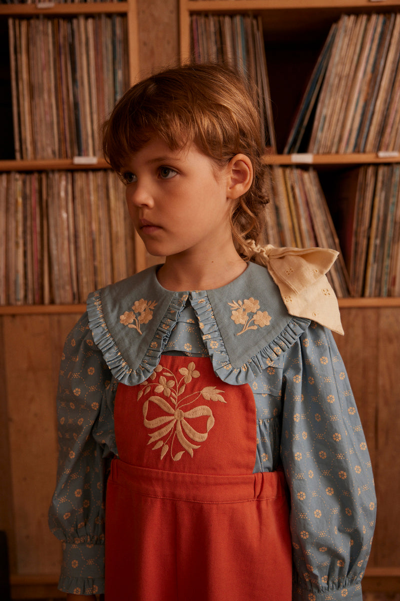 Dionne Blouse | Quilt Calico Blue Pebble