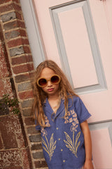 Donny Embroidered Shirt | Azul