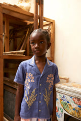 Donny Embroidered Shirt | Azul