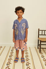 Donny Embroidered Shirt | Azul