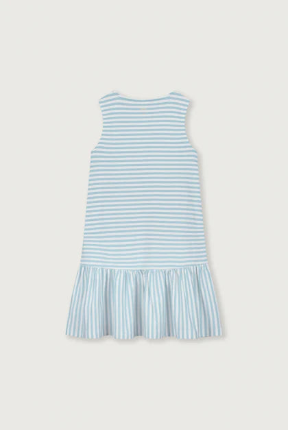 Frill Dress | Sky Off-White