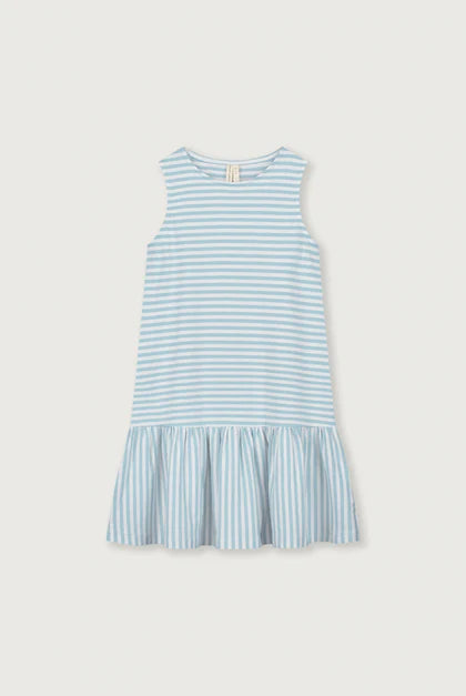Frill Dress | Sky Off-White
