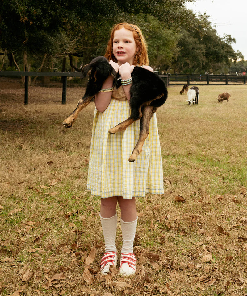 Daisy Dress | Yellow Picnic Check