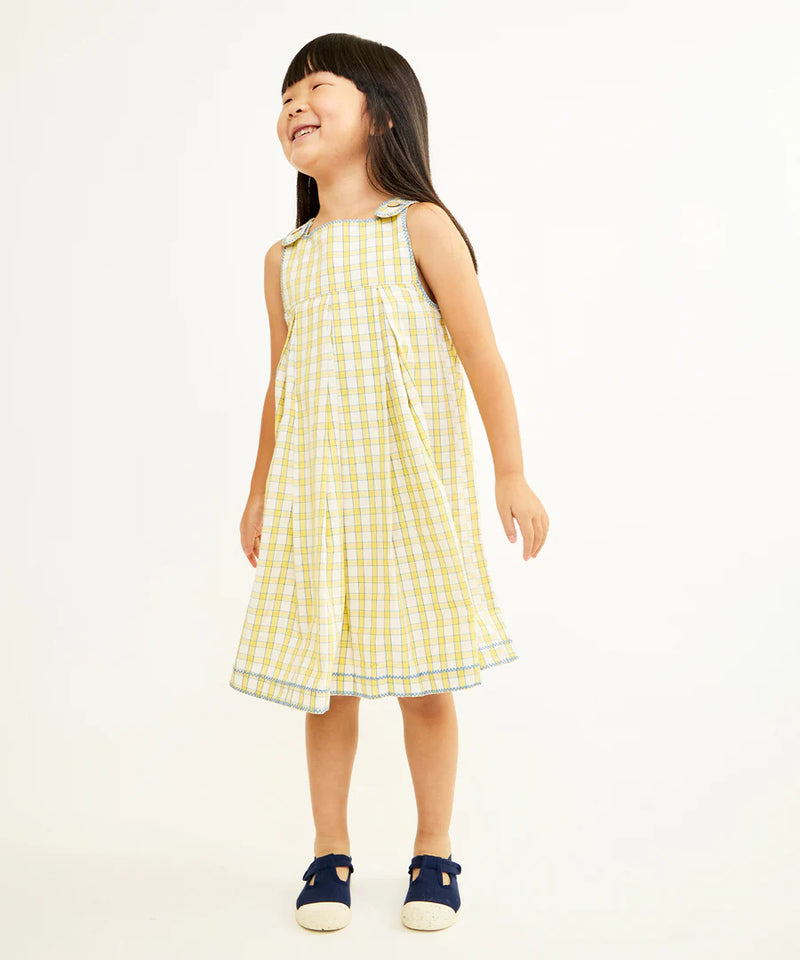 Daisy Dress | Yellow Picnic Check