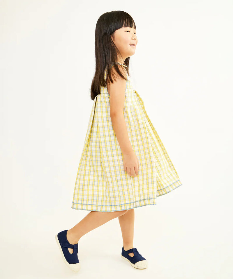 Daisy Dress | Yellow Picnic Check