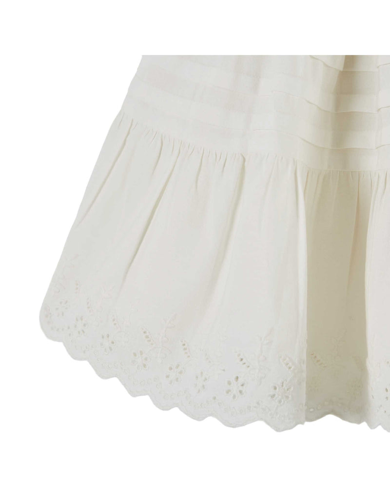 Jupe Broderie Anglaise | Blanc