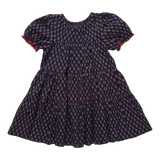 Girls Elizabeth Dress | Navy Carnation