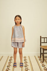 Emeline Short Set | Blue-lilac/Lilac